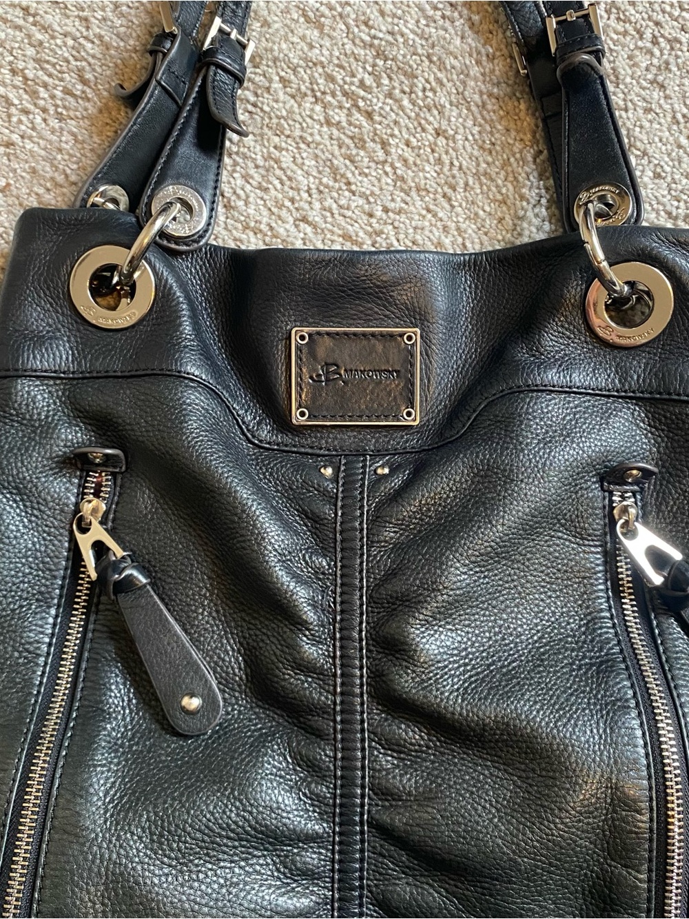Black Leather Purse - Picture 3 of 5